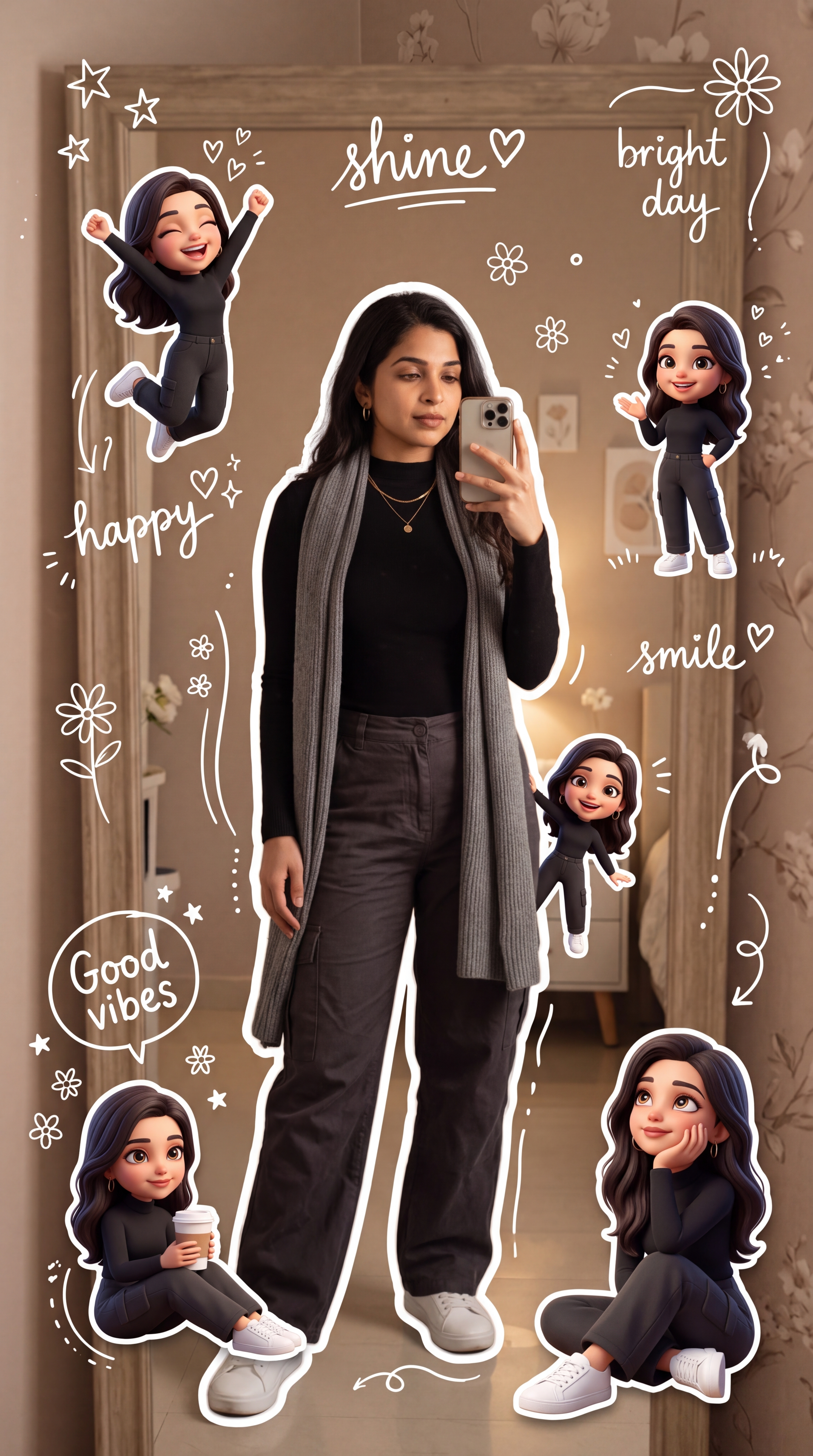 girl 3D cinematic lifestyle portrait-2