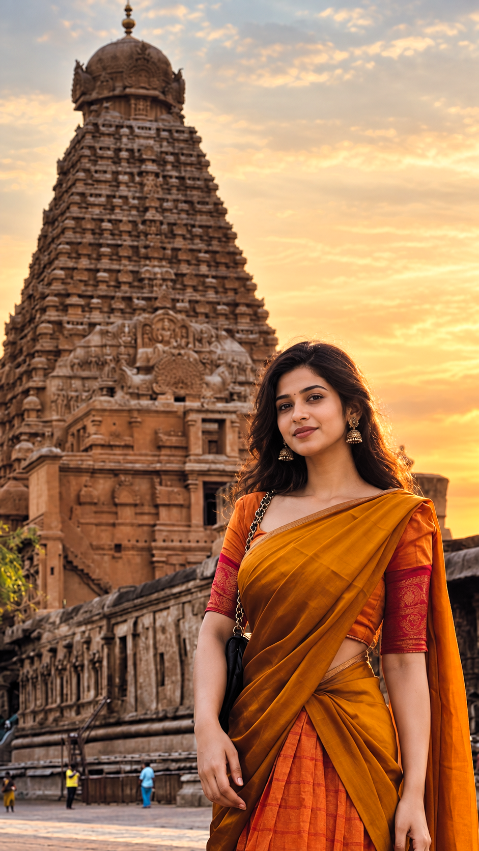 Girl at temple