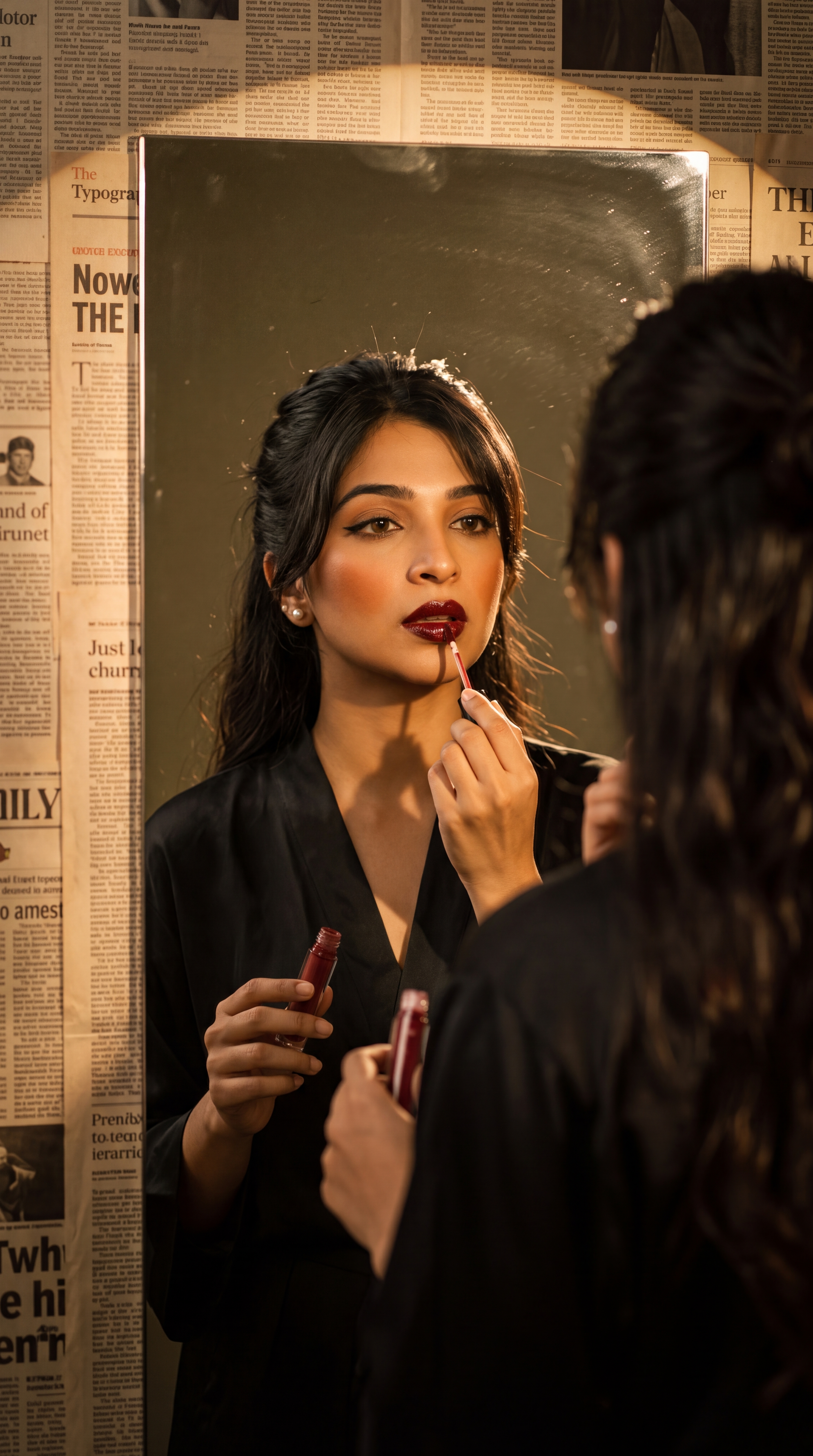 Girl posing at mirror – 1